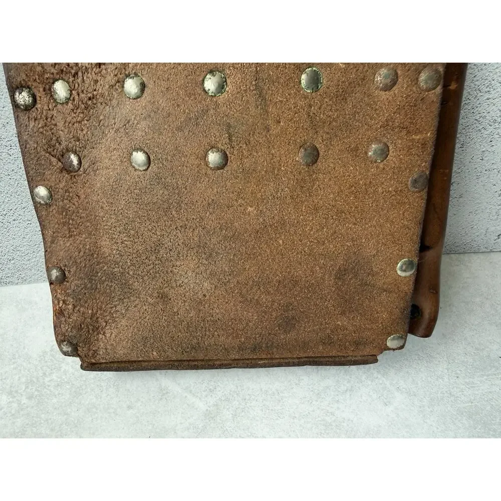 Vintage Leather Tool Pouch Bell System D Telephone Lineman Handyman Belt Loops